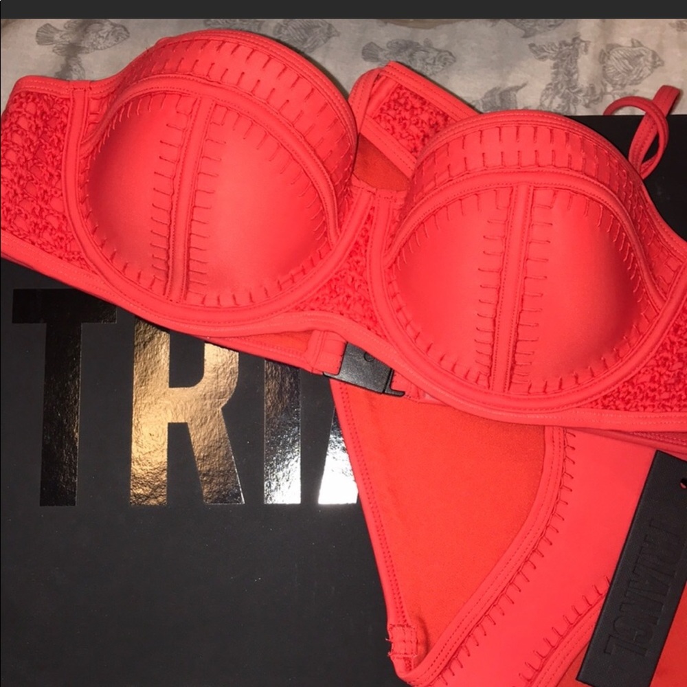 Piper Red Triangl Bikini